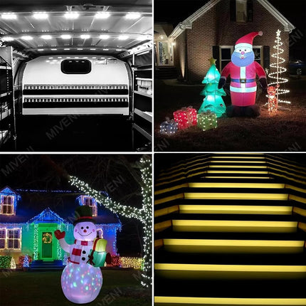 100pcs LED Module DC12V Replacement Lights Inflatables for Christmas Waterproof Led Storefront Lights Window Back Lights for Sign DIY Indoor Outdoor (White)