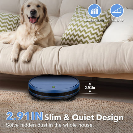 Uniqus Robot Vacuum And Mop Combo, 2 In 1 Mopping Robotic Vacuum With Wifiappalexa, Robotic Vacuum Cleaner, Schedule Settings, Selfcharging, Ideal For Hard Floor, Pet Hair And Carpet
