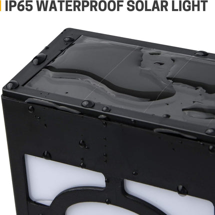 Otdair Solar Lights Outdoor, 2Modes Decorative Led Solar Fence Lights Waterproof, Solar Deck Lights For Deck, Fence, Patio, Yard