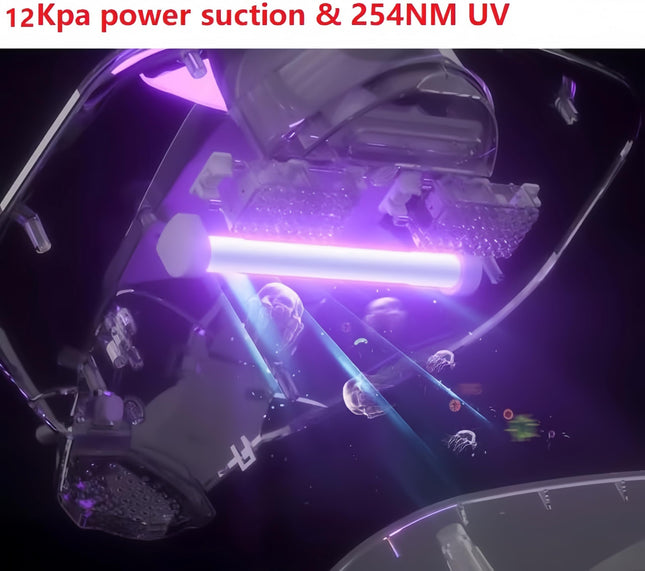Uv Sanitizing Mattress Vacuum Cleaner, Corded Handheld Dust Remover,13Kpa Suction Power Bed Vacuum Cleaner, Washable Filter, High Frequency Beat For Pillow Sofa Carpets Couch