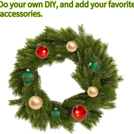 Christmas Norfolk Pine Garland for Mantle Stair Railing Door Xmas Wreath DIY Festival Decoration Artificial Realistic Greenery Pine Garland (5 Foot Long)