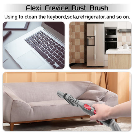 Attachments Tools Kit For Dyson V6 Dc24 Dc33 Dc35 Dc39 Dc44 Dc58 Dc59 Dc62 Dc74, Dyson Cordless Vacuum Accessories 4 Pcs Set Brush Kit