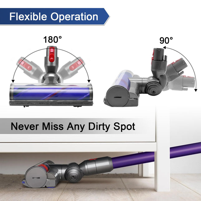 Quickrelease Motorhead Cleaner For Dyson V7 V8 V10 V11 V15 Vacuums Models Cleaner Head Dyson Sv10 Sv11 Sv12 Sv14 Part Electric Head For Hardwood Floor Carpets