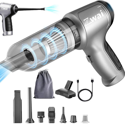 Uniqus Cordless Car Vacuum Cleaner,Wireless Handheld Vacuum Cleaner, 3 In 1 Mini Vacuum, 15000Pa High Suction With Brushless Motor,Portable Vacuum Cleaner For Car, Office And Home Cleaning