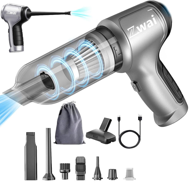 Uniqus Cordless Car Vacuum Cleaner,Wireless Handheld Vacuum Cleaner, 3 In 1 Mini Vacuum, 15000Pa High Suction With Brushless Motor,Portable Vacuum Cleaner For Car, Office And Home Cleaning