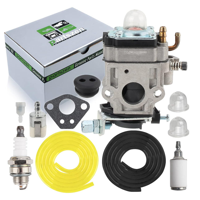 partszen 62100-81010 Carburetor A021000811 For Poulan Pro PR46BT PR48BT BP400 PR2322 BP402 967086901 150032738 530058436 Southland SCV43 SEA43 Earth Auger Eskimo Mako M43 M43Q8 Viper Husqvarna 165BT