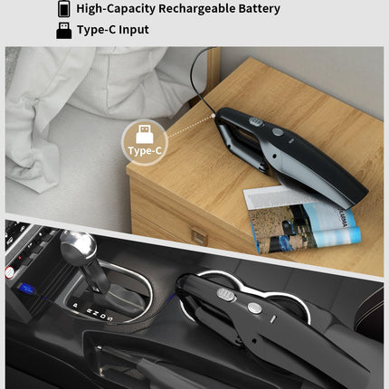 Handheld Vacuum Cleaner Cordless, Small Powerful Car Vacuum Cleaner With Rechargeable Battery, Portable Car Hand Held Vacuum Cleaner Accessories Interior Cleaning Kit For Men Women