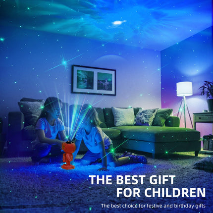 Galaxy Projector for Kids Room, Astronaut Starry Night Light with Bluetooth Sound Effects,360° Adjustable with Remote, Star Galaxy Projector for Room Decoration,Holiday,Christmas,Halloween
