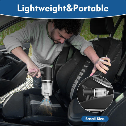 Wireless Handheld Car Vacuum Cleaner, 9000Pa Strong Suction, 2In1 Portable Mini Car Detailing Vacuum Cordless Rechargeable For Desk, Keyboard, Computer