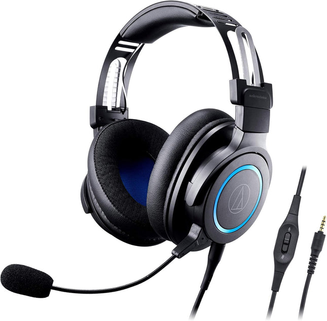 Audio-Technica ATH-G1 Premium Gaming Headset for PS5&Xbox Series X, Laptops, and PCs, with 3.5 mm Wired Connection, Detachable Mic, Black