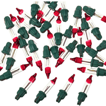Christmas Replacement Mini Light Bulbs, 3.5 V Incandescent Bulbs Clear Flasher with Green Base, Lights Decorations for Bedroom Classroom Xmas Tree Lights, 0.425 Watt (32)