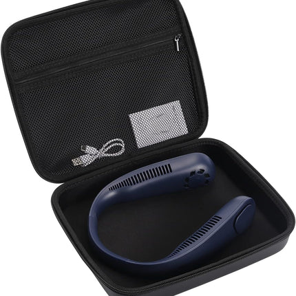 Hand Free Personal Fan Case For Rechargeable Neck Fans，Neck Hanging Fan Travel Case， Usb Rechargeable Personal Fan Storage Box