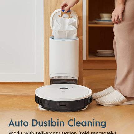 Yeedi Vac 2 Robot Vacuum And Mop Combo, Powerful 3000Pa Suction With Smart Mopping, Advanced 3D Obstacle Avoidance,110 Min Runtime Ideal For Carpet, Hard Floor Cleaning And Pets Family
