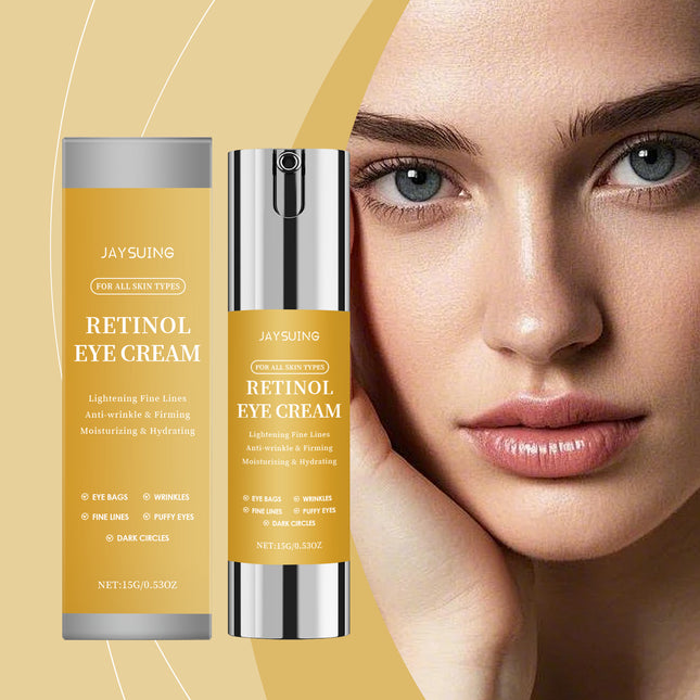 Jaysuing Retinol Eye Cream, Deeply Moisturizes And Nourishes, Improves The Skin Around The Eyes, Relieves Dryness And Tightens The Eye Area