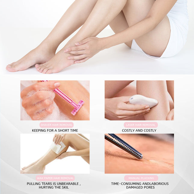 EELHOE Honey Mousse Hair Removal Spray, Full Body Hair Removal Armpit Hair Leg Hair Foam Mild Skin Friendly Does Not Stimulate