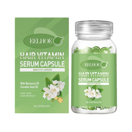 EELHOE Hair Essential Oil Treatment Capsule Hair Nutrition Relief Dry And Smooth Hair And Scalp Massage Essential Oil