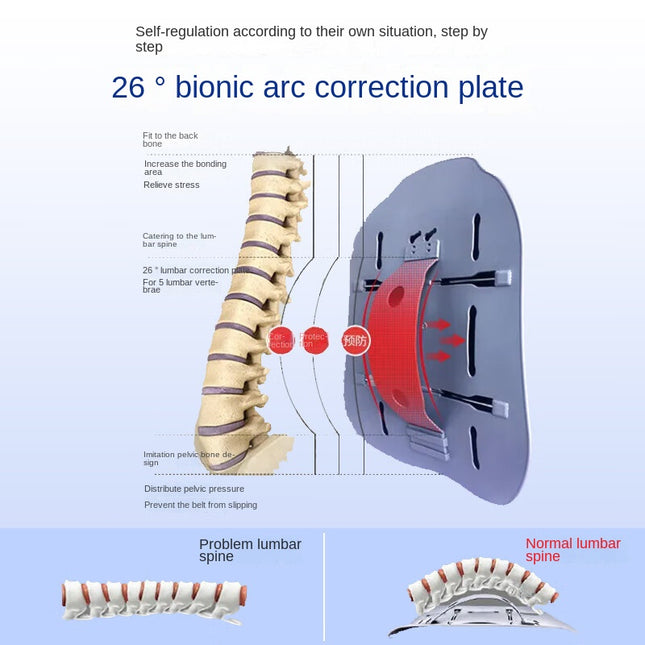 Medical Lumbar Support Belt for Herniated Disc, Lumbar Muscle Strain, Post-Surgery Recovery, Spinal Stabilization and Back Brace