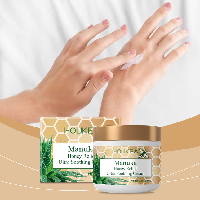 Houkea Honey Skin Soothing Cream Honey Aloe Moisturizing, Nourishing, Cleansing And Soothing Skin Discomfort Care Cream
