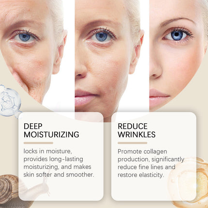 Hoygi Snail Mucin Serum Hydrating, Moisturizing, Clear, Radiant, Radiant And Rough Essence