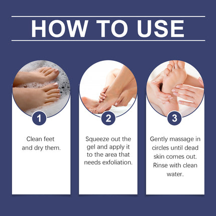 OceAura Foot Exfoliating Gel Gentle Moisturizing Care Softens Foot Skin Dead Skin Foot Gel