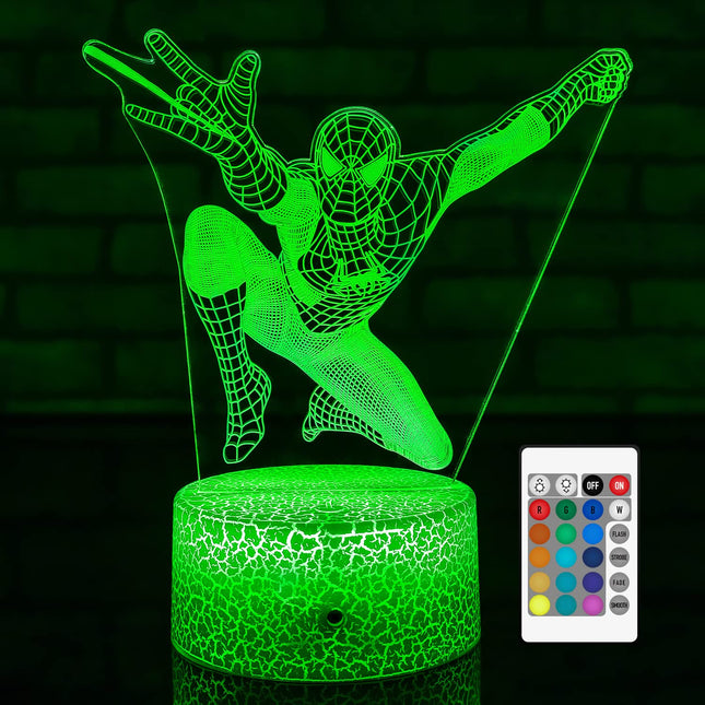 Night Light for Kids Cool s 3D Illusion Lamp with 16 Colors Changes with Remote Control Kids Bedside Lamp Toys for 3 4 5 6 7 8 Year Old Boys Christmas Birthday s