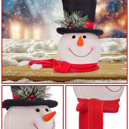 Christmas Snowman Christmas Tree Topper Decorations, Funny Tree Toppers Christmas Decorations Snowman Christmas Decorations