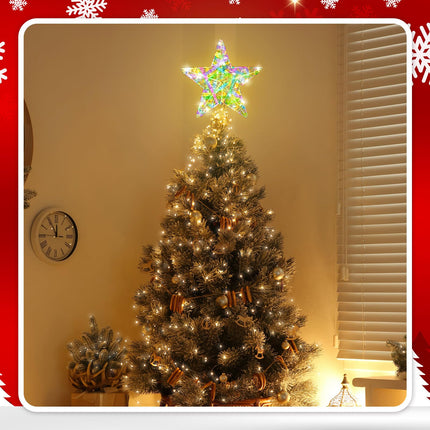 10 Inch Christmas Tree Topper Star Iridescent Star Tree Topper LED Christmas Star Tree Topper Christmas Tree Topper LED Christmas Tree Iridescent for Xmas Tree Topper Decoration