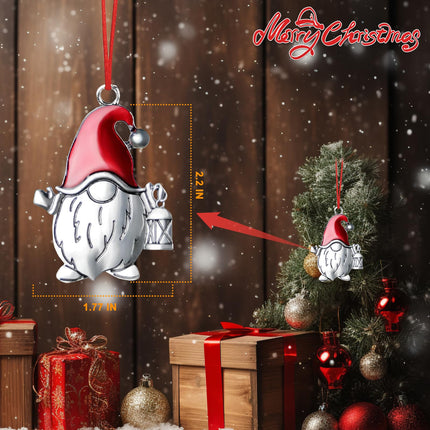 Christmas Tree Topper- Solid Pewter Christmas Tree Ornament Handcrafted Pewter Christmas Pendants Decoration DIY Craft Hanging Ornaments for Christmas Trees