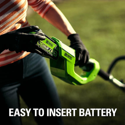 Greenworks 48V (2 x 24V) Cordless Axial Blower (515 CFM / 125 MPH), (2) 2.0Ah Batteries and Dual Port Charger with 24V Chainsaw
