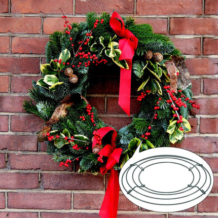 15 Pieces Metal Wire Wreath Frames Round Green Floral Wire Wreaths Flat Wire Wreath Making Rings Holiday Wire Wreath Forms for Christmas Year Valentine's Day Wreath Garland, 8 Inches