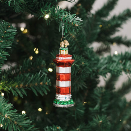 Old World Christmas Ornaments Hilton Head Lighthouse Glass Blown Ornaments for Christmas Tree