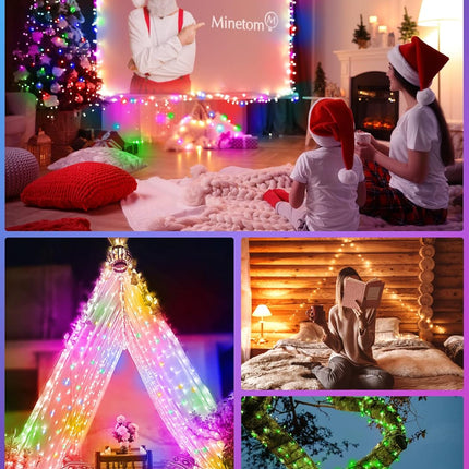 Fairy Lights- 33 FT 100 LED String Lights with Remote, 22 Color Changing Christmas Twinkle Lights for Bedroom Party Classroom Indoor Outdoor
