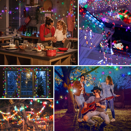 BTF-LIGHTING WS2811 Diffused Digital RGB LED Pixel String Light 12mm Individually Addressable Round LED Module 50pcs/String IP68 Waterproof DC12V