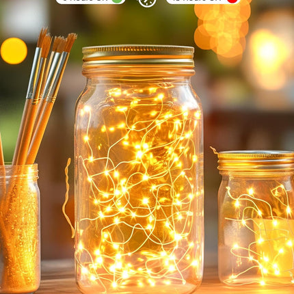 Minetom USB Fairy Lights Plug in, 66 Feet 200 LED Twinkle String Lights with Remote and Timer, Waterproof 8 Modes Starry Lights for Indoor Wreath DIY Party Wedding Christmas Decoration, Warm White