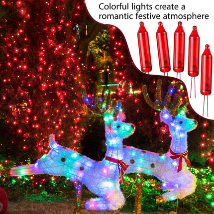 70 Pcs 3.5v Christmas Mini Light Bulbs Christmas Incandescent Wire String Lights Clear Replacement Bulbs for Christmas Tree Xmas Thanksgiving Indoor Outdoor Decor (Red)