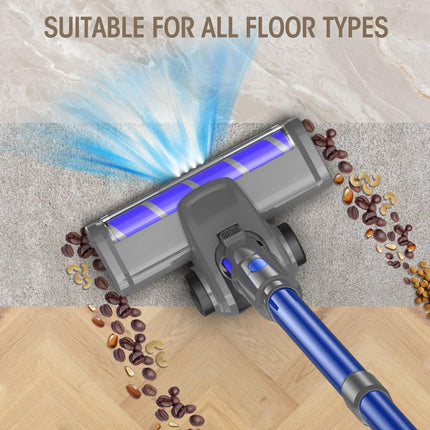 Cordless Vacuum Cleaner For Home, 33Kpa400W Stick Vacuum Cordless Rechargeable Detachable Battery With 45 Mins Runtime, 6In1 Cordless Stick Vacuum Cleaner For Pet Hair Carpet Hardwood Floor