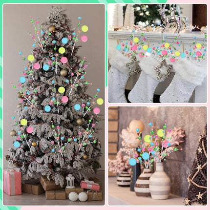 12 Pcs Candyland Christmas Ornaments Macaron Christmas Tree Picks Macaroon Candy Ornaments for Christmas Candyland Party Decorations
