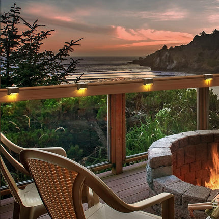 Deck Lights Solar Powered, 20 Pack Solar Deck Lights Outdoor Waterproof Led，Step Lights Solar Powered Used Outside, Solar Lights