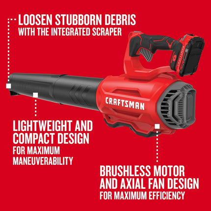 CRAFTSMAN V20* Handheld Blower (CMCBL720D2)