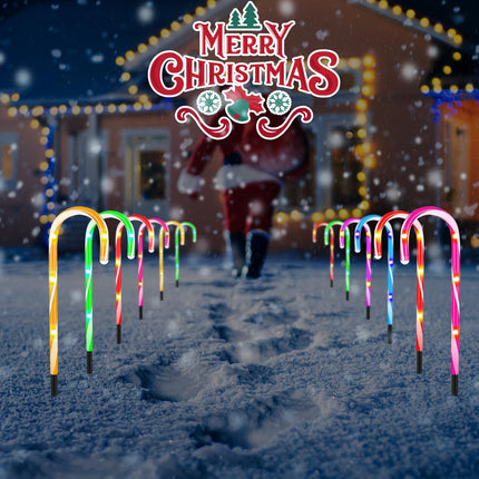36PCS 0.6×6.05’’ Replacement Stakes for Christmas Candy Cane Lights Plastic Pathway Light Spikes,Christmas Light Spike Replacer for Outdoor Candy Cane Lights Use on Path Walkway Lawn Garden