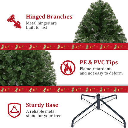 Suyncll 6ft Premium Spruce Artificial Holiday Giant Christmas Tree for Home, Office, Party Decoration (SY1)