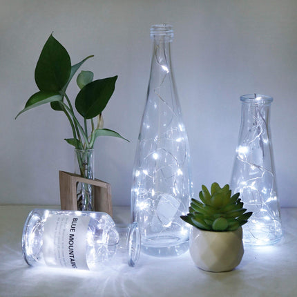 36 Pack Fairy Lights Battery Operated, 20 LED 6.6ft/2m Starry String Lights, Waterproof Mini Silver Wire Firefly Lights for Mason Jar DIY, Wedding Christmas Decor (Cold White)