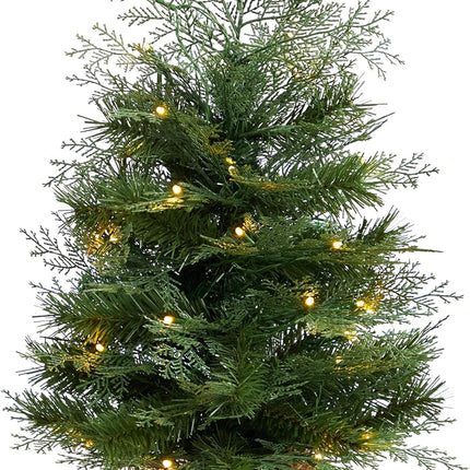 Nearly Natural 2ft. Artificial Christmas Tree in Burlap Base with 35 Warm White LED Lights