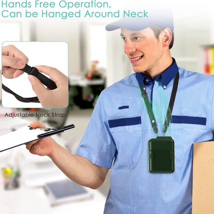 Comlife Portable Mini Waist Fan, 6000Mah Battery Powered HandsFree Wearable Fan With Max 23H Working Time, 3 Speeds, 5100Rpm