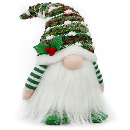 Gnome Christmas Decorations, Handmade Gnome Christmas Ornaments Swedish Tomte Elf Stuffed Dwarf for Home Holiday Decor, Thanksgiving Valentines Birthday Christmas Plush Gnome s for Women