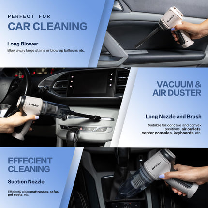 Handheld Vacuum Cleaner 38000 Rpm 120W Car Vacuum Cleaner, Mini Portable Vacuum Cleaner, Rechargeable, Tiny Vacuum For Home, Car, Office, Desk, Pet