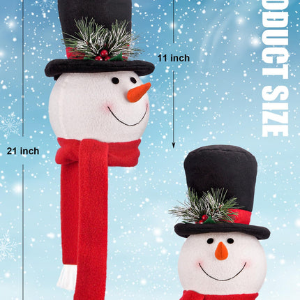 Christmas Snowman Christmas Tree Topper Decorations, Funny Tree Toppers Christmas Decorations Snowman Christmas Decorations