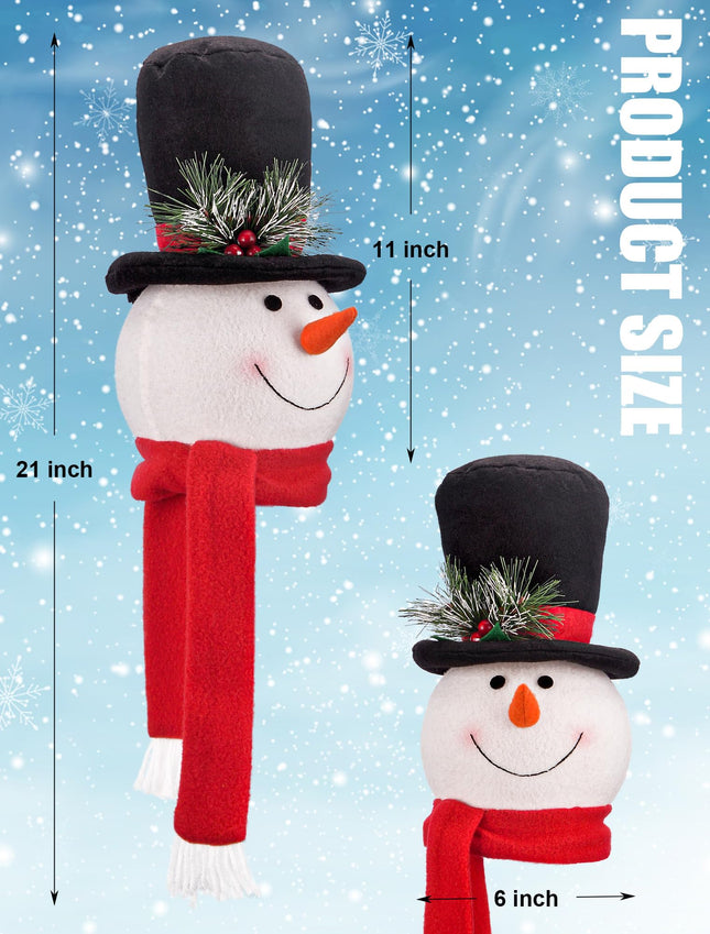 Christmas Snowman Christmas Tree Topper Decorations, Funny Tree Toppers Christmas Decorations Snowman Christmas Decorations