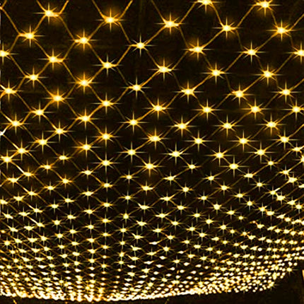 Dazzle Bright Christmas 200 LED Net Lights, 9.8 FT x 6.6 FT Connectable Mesh Lights with 8 Lighting Modes, Christmas Decorations for Indoor Outdoor Bush Yard Garden Decor (Warm White)