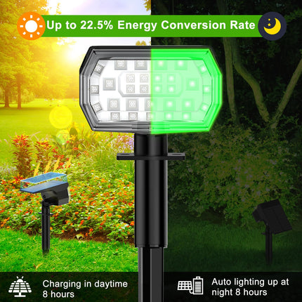 LANSOW Solar Spot Lights Outdoor Color Changing, [7 Modes/8 Pack] Christmas Solar Landscape Spotlights, Solar Lights Outdoor Waterproof, Solar Powered Flood Lights for Outside Yard Garden Pathway